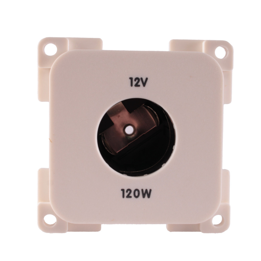 Presto Contactdoos 12V Groot Inbouw S-10.000 Wit Presto Contactdoos 12V Groot Inbouw S-10.000 Wit