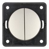 Berker Serieschakelaar Flow/Pure Inbouw RVS Mat Berker Serieschakelaar Flow/Pure Inbouw RVS Mat