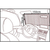 Zonnescherm Binnenzijde 70x150 Zonnescherm Binnenzijde 70x150