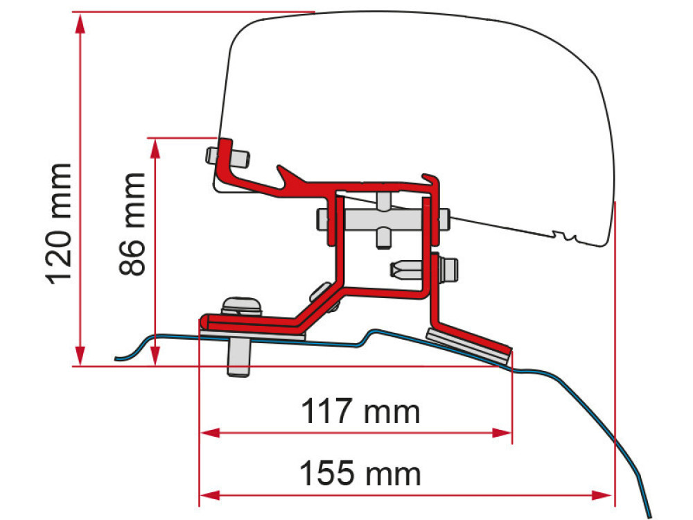 Fiamma Ford Custom Kit H1-L2 >2012 F40Van Fiamma Ford Custom Kit H1-L2 >2012 F40Van