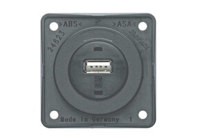 Berker Contactdoos 1x USB Lader 12V Inbouw Grijs Mat