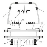 HTD Bindriem 35cm 4st. HTD Bindriem 35cm 4st.