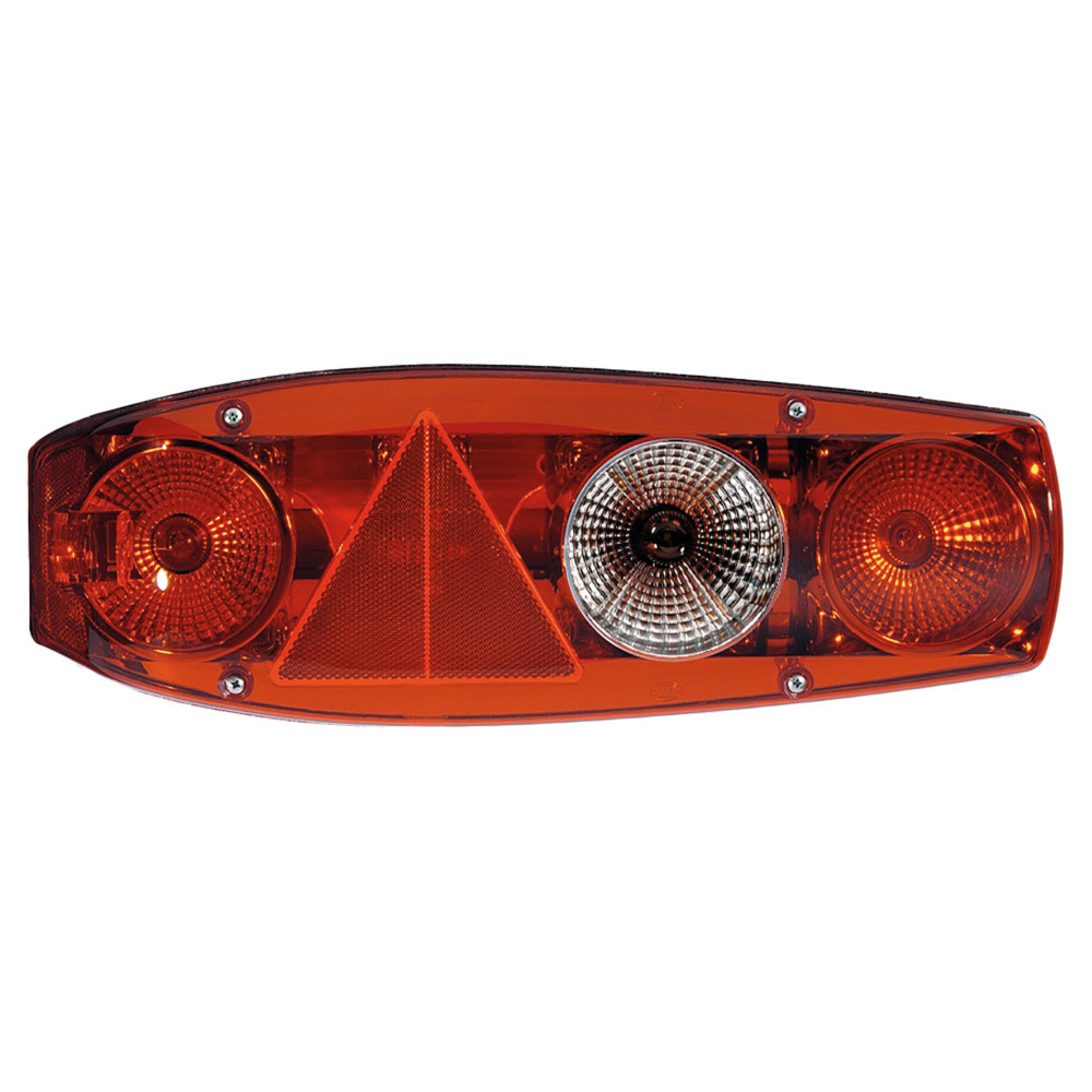 Hella Achterlicht Caraluna II Rem/ Knipper/ Mist/ Zijmarkering/ Driehoek Reflector Links Hella Achterlicht Caraluna II Rem/ Knipper/ Mist/ Zijmarkering/ Driehoek Reflector Links