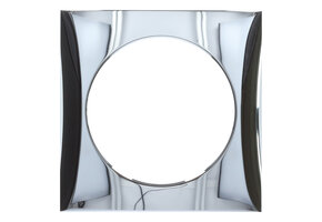 Berker Afdekraam Flow 1-Vaks Chroom Hoogglans