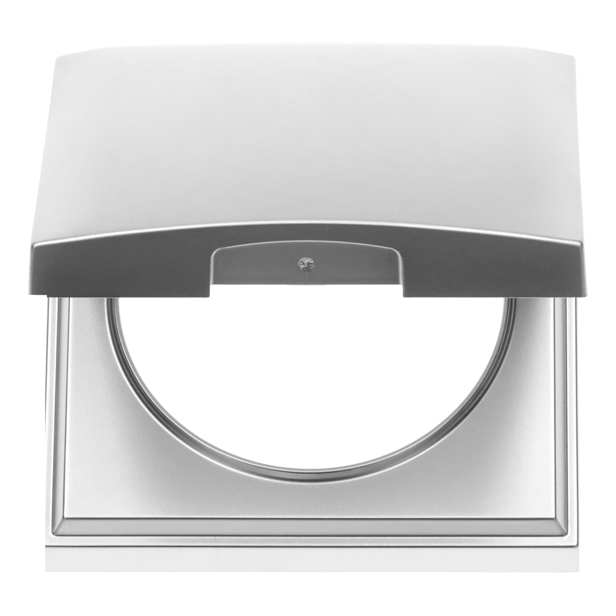 Berker Afdekraam Flow/Pure 1-Vaks met Klep Chroom Mat