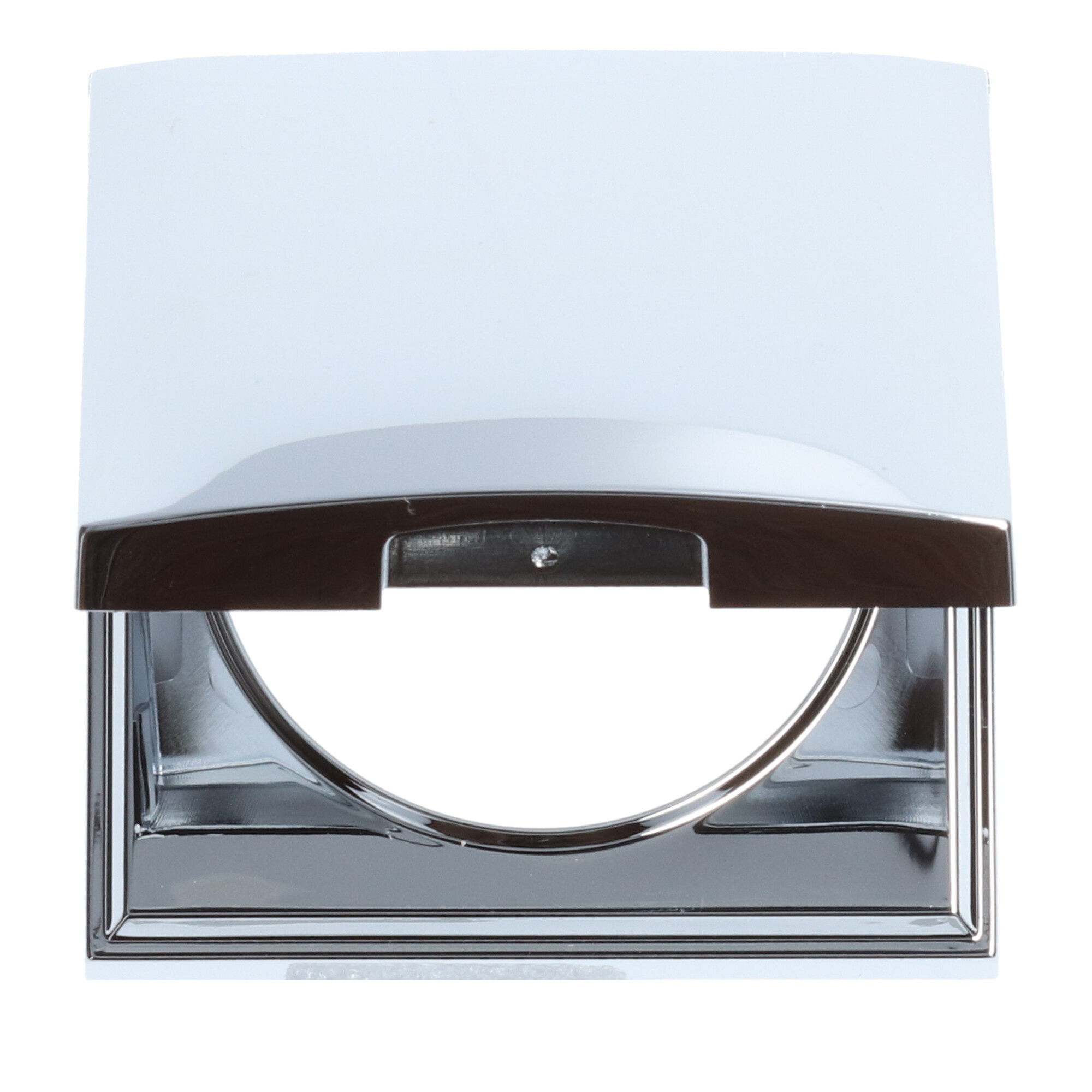 Berker Afdekraam Flow/Pure 1-Vaks met Klep Chroom Hoogglans