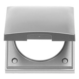 Berker Afdekraam Flow/Pure 1-Vaks met Klep RVS Mat Gelakt Berker Afdekraam Flow/Pure 1-Vaks met Klep RVS Mat Gelakt