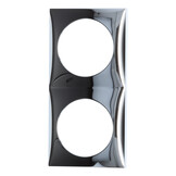 Berker Afdekraam Flow 2-Vaks Chroom Hoogglans