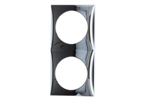 Berker Afdekraam Flow 2-Vaks Chroom Hoogglans