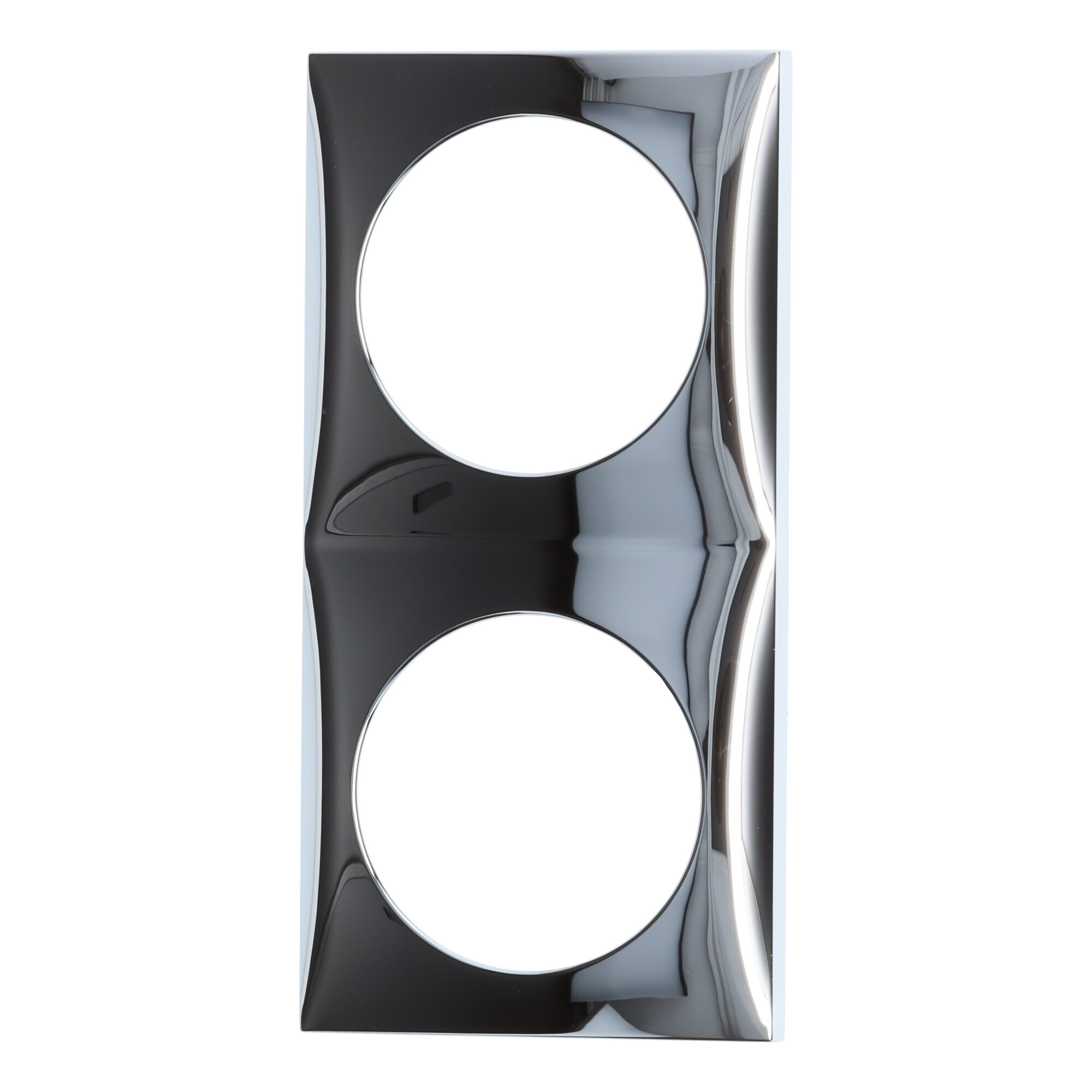 Berker Afdekraam Flow 2-Vaks Chroom Hoogglans