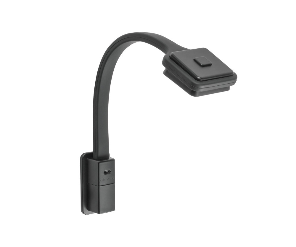LED Lamp Zwanenhals Q2 Flex Vierkant + USB-C Zwart LED Lamp Zwanenhals Q2 Flex Vierkant + USB-C Zwart