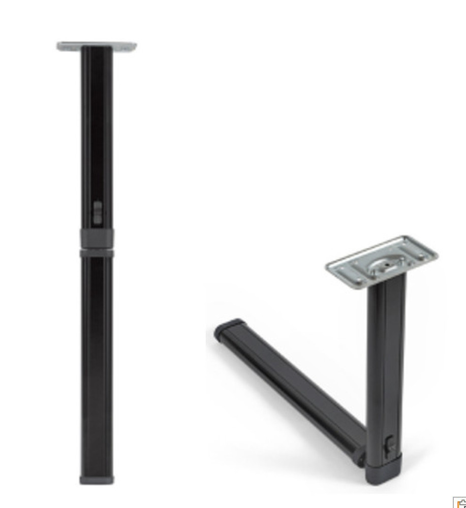 Klaptafelpoot Antraciet Middenknik 67.5cm Klaptafelpoot Antraciet Middenknik 67.5cm