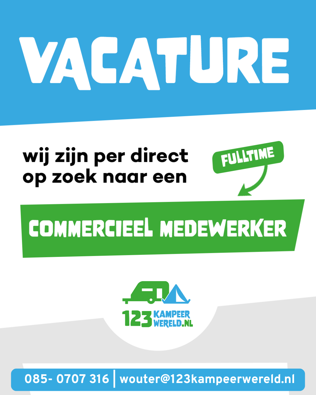 Vacature - Zelfstandig Commercieel Medewerker (40 uur)