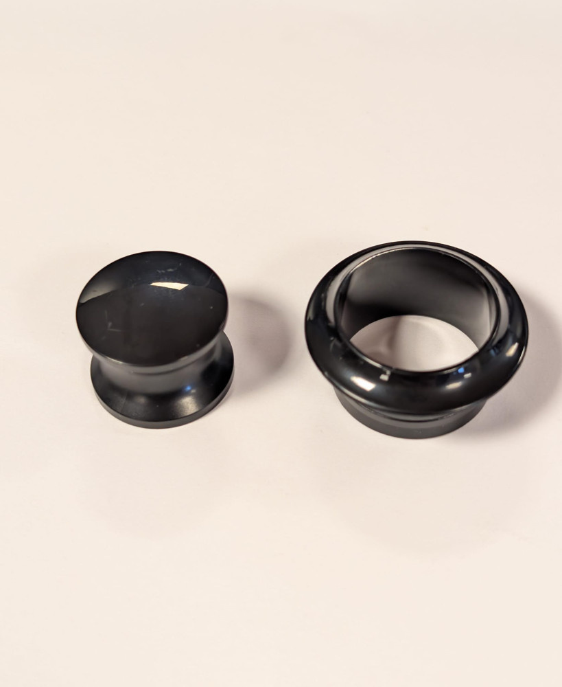 Knop+Ring Pushlock Zwart Knop+Ring Pushlock Zwart
