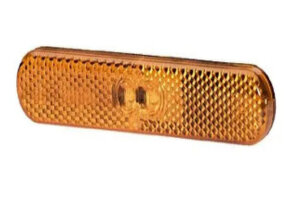 Hella Zijmarkering LED met Reflector Rechthoekig Opbouw Oranje