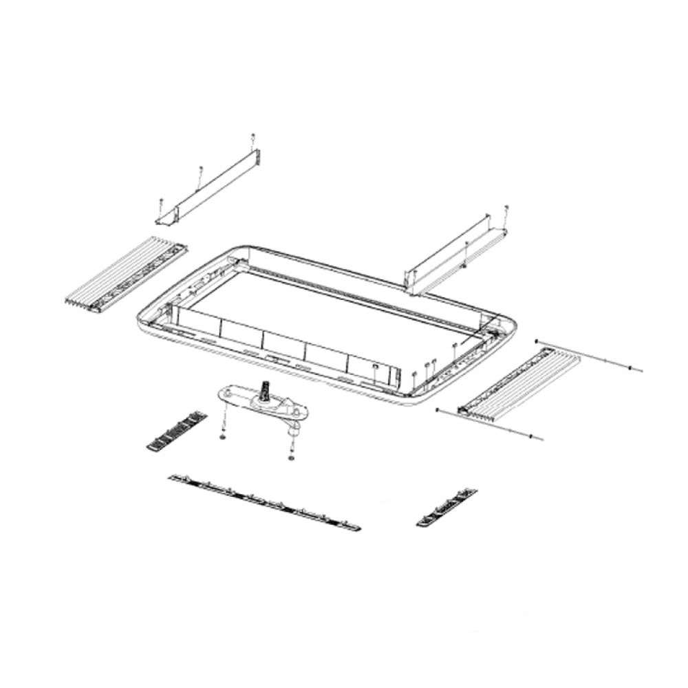 Dometic Midi Heki Binnenkader Compleet - Slinger uitvoering