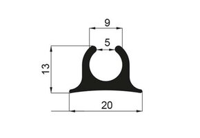 Caralu Tentrail zonder Hoek 3mtr 5st.