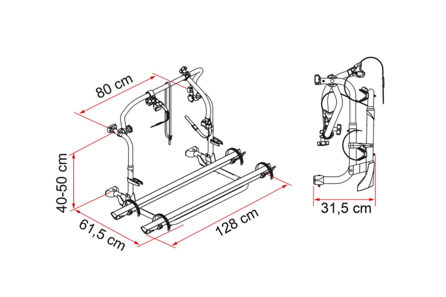 Fiamma Carry-Bike Pro C L80 Laika Fiamma Carry-Bike Pro C L80 Laika