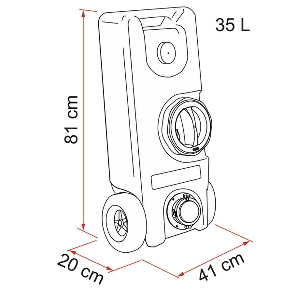 Fiamma Schoonwatertank Roll-Tank 40F Fiamma Schoonwatertank Roll-Tank 40F