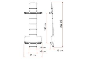 Fiamma Ladder Deluxe DJ Ducato H3