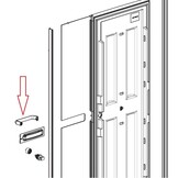 Dometic RML9435 Deurgreep Compleet Dometic RML9435 Deurgreep Compleet