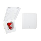 Gasinbouwdoos Vierkant met Gaskraan Wit Element Line