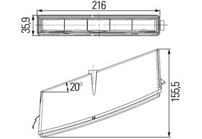 Hella Dagrijverlichting LEDayLine Links met Positielicht