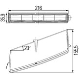 Hella Dagrijverlichting LEDayLine Rechts met Positielicht Hella Dagrijverlichting LEDayLine Rechts met Positielicht