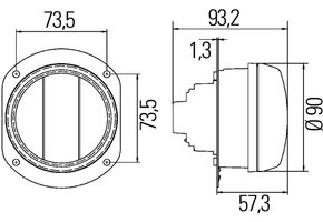 Hella Dagrijverlichting Gloeilamp met Positielicht LED