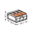Wago 221 Lasklem 3-Weg Wago 221 Lasklem 3-Weg