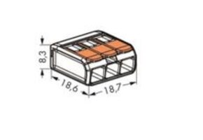 Wago 221 Lasklem 3-Weg