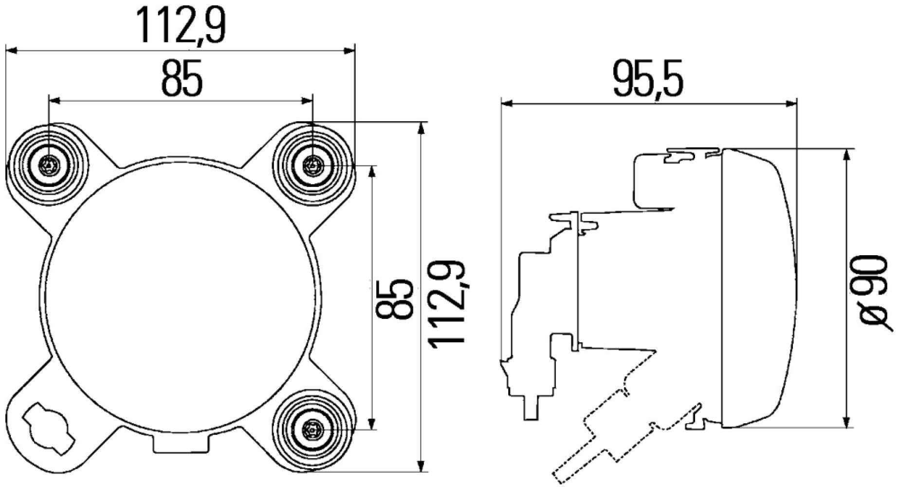 Hella Grootlicht Performance H1 met Stadslicht Hella Grootlicht Performance H1 met Stadslicht