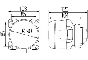 Hella Grootlicht Classic H7 met Stadslicht