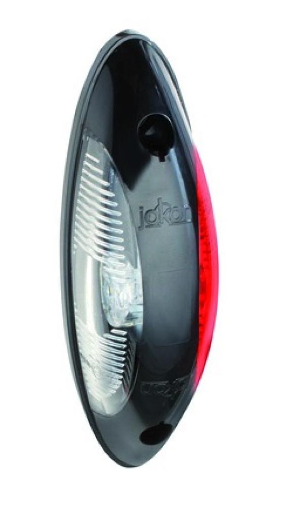 Jokon Markering LED SPL2011 Ovaal Opbouw Rood/Wit Zwart Frame Jokon Markering LED SPL2011 Ovaal Opbouw Rood/Wit Zwart Frame
