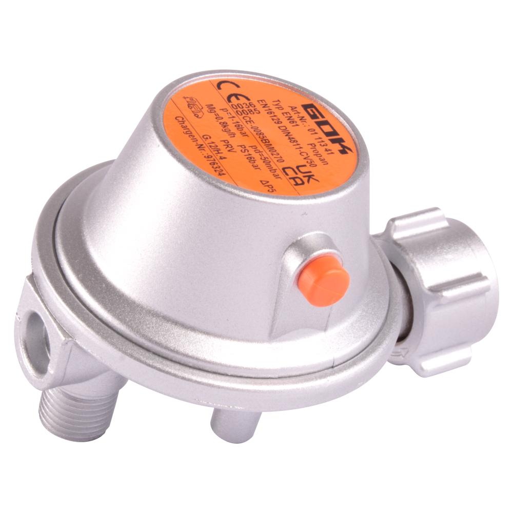 GOK Drukregelaar Haaks 50mb DIN x 1/4L GOK Drukregelaar Haaks 50mb DIN x 1/4L