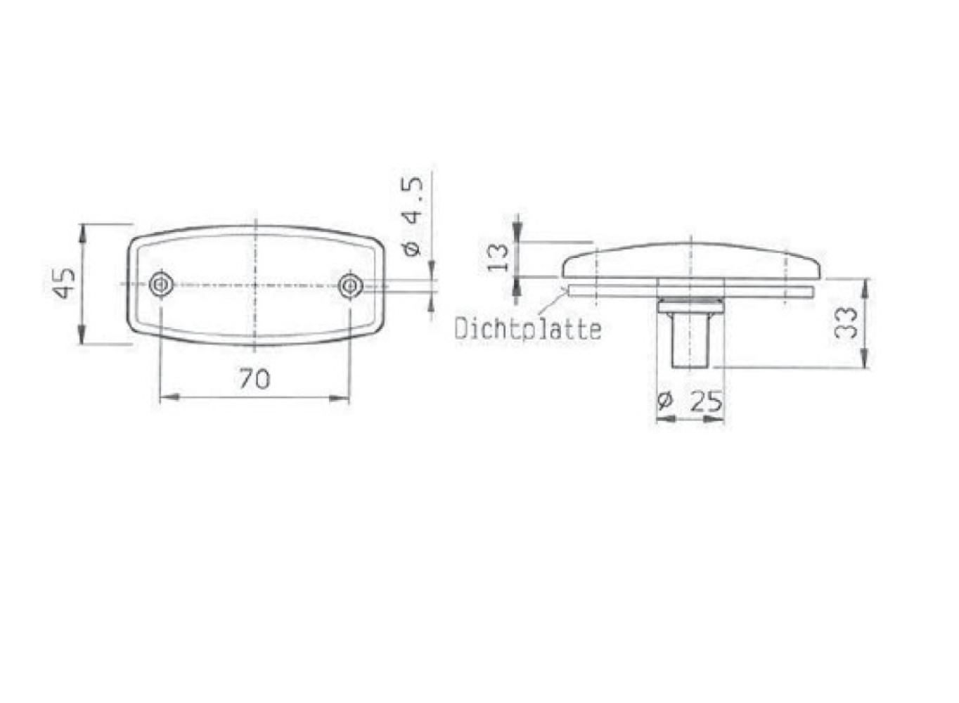 Jokon Zijmarkering SMLR1006 Rechthoekig Inbouw Oranje Jokon Zijmarkering SMLR1006 Rechthoekig Inbouw Oranje