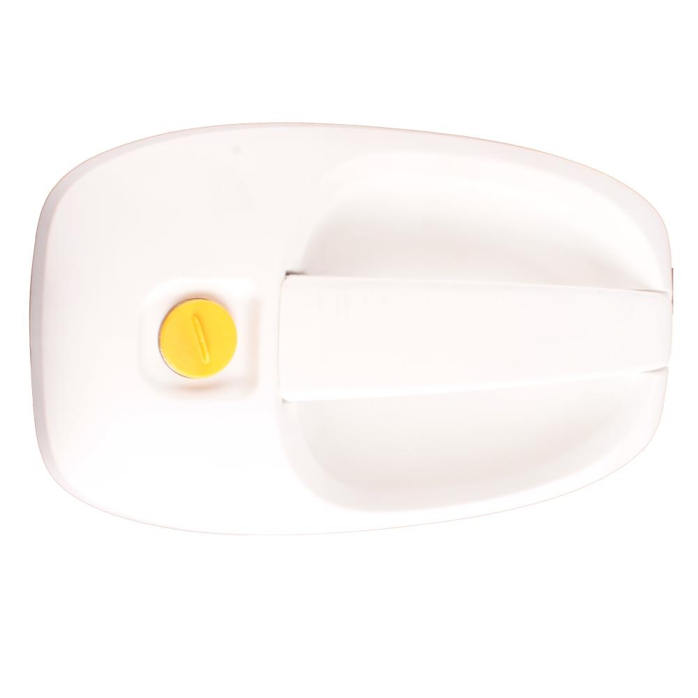 Deurslot buitendeel FAP wit 210 x 120 mm Deurslot buitendeel FAP wit 210 x 120 mm