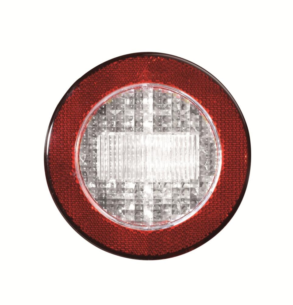 Jokon Achteruitrijlicht LED 730 met Reflector Rond Wit/Rood Jokon Achteruitrijlicht LED 730 met Reflector Rond Wit/Rood