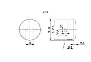 Jokon Mistlicht/Achteruitrijlicht LED 730 Rond Wit