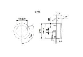 Jokon Knipperlicht LED 726 Rond Wit