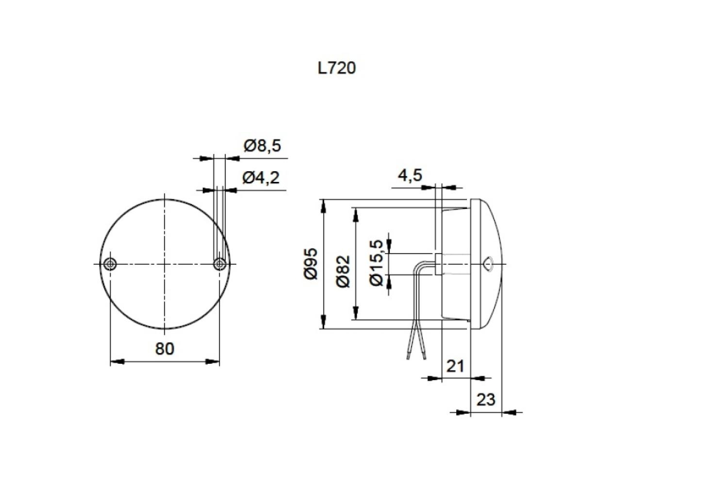 Jokon Achteruitrijlicht LED 720 Rond Wit Jokon Achteruitrijlicht LED 720 Rond Wit