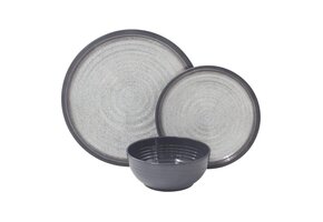 ViaMondo Melamine Servies Graniet 12-delig