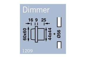 Frilight LED Dimmer Chroom 12V 2A/24W