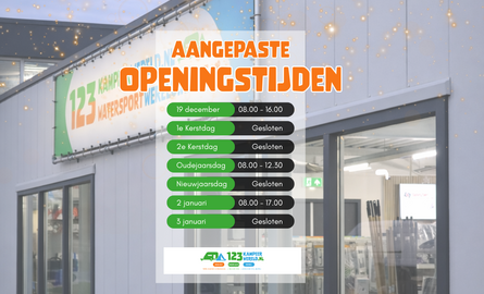 Fijne feestdagen! | Aangepaste openingstijden 