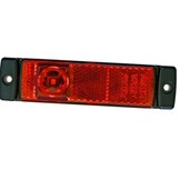 Hella Markering LED met Reflector Rechthoekig Opbouw Rood 50cm Kabel