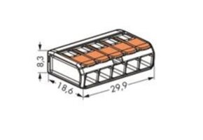 Wago 221 Lasklem 5-Weg