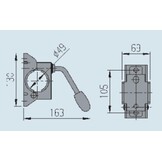 AL-KO Neuswielklem Vastzetknevel Vast 48mm