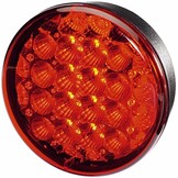 Hella Achterlicht en Remlicht LED Inbouw Rood Glas Hella Achterlicht en Remlicht LED Inbouw Rood Glas