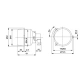 Jokon Knipperlicht LED L55 Rond Wit