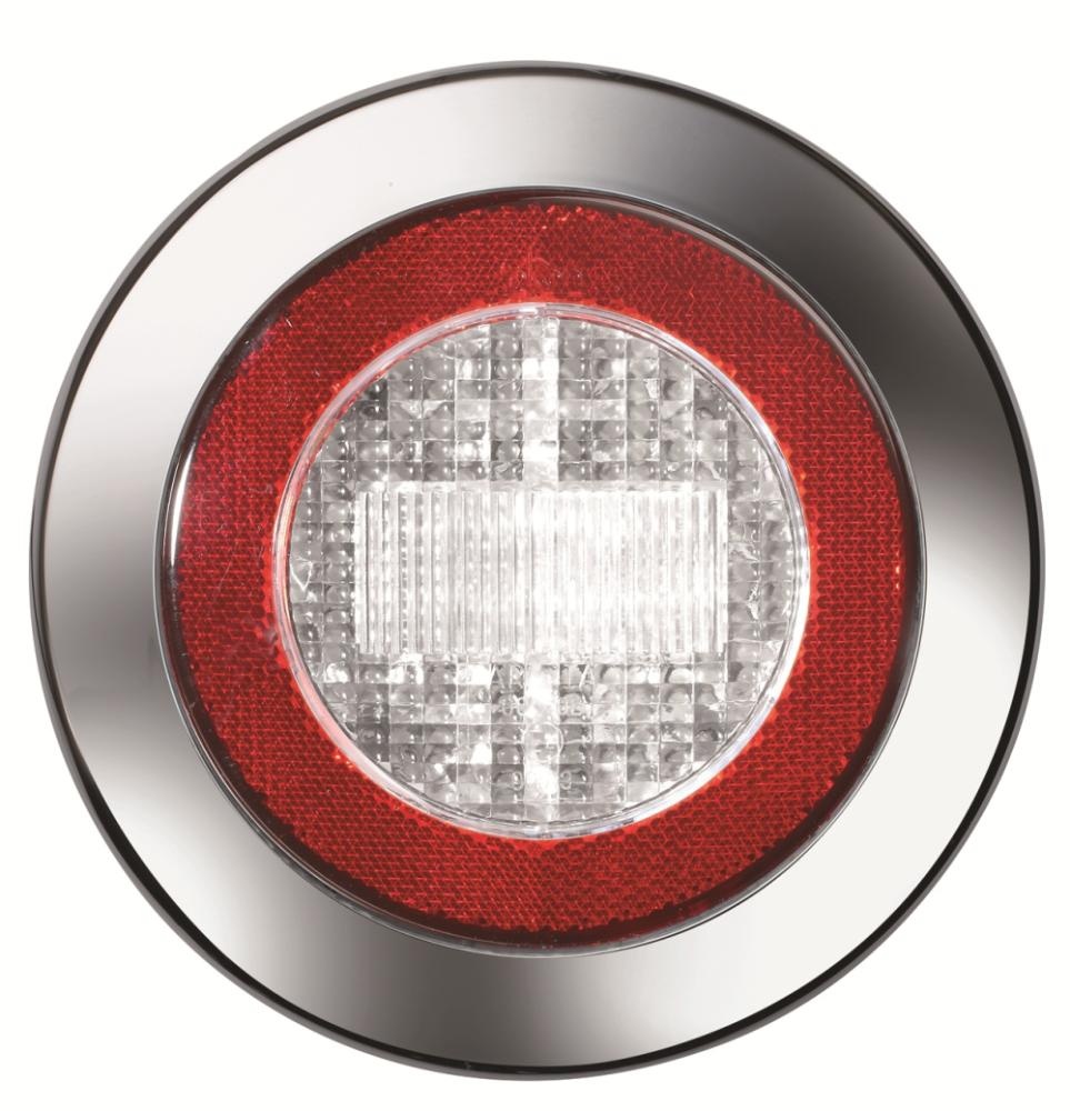 Jokon Achteruitrijlicht LED 735 met Reflector Rond Wit/Rood Jokon Achteruitrijlicht LED 735 met Reflector Rond Wit/Rood